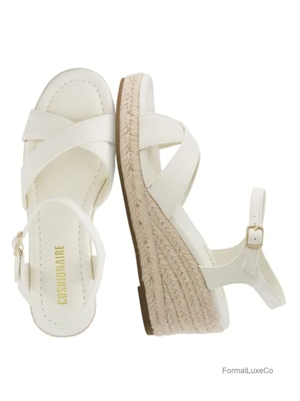 Crisscross Open Toe Wedge Sandals with Adjustable Ankle Strap